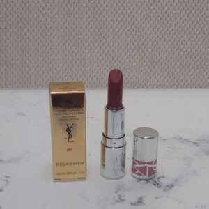 YSL Loveshine High Shine Caring Lipstick 201 Rosewood Blush Mini Size .04 Oz